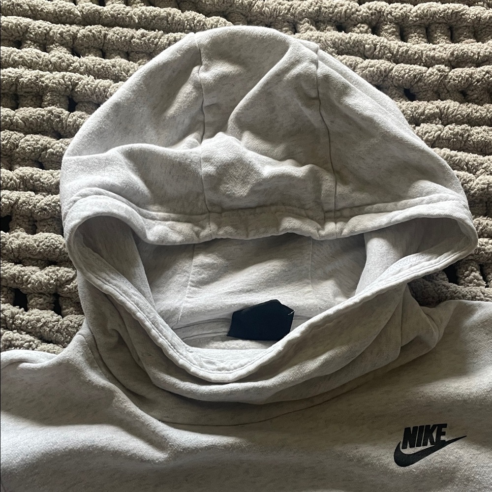 Nike Light Gray Pullover Hoodie - Picture 3 of 7